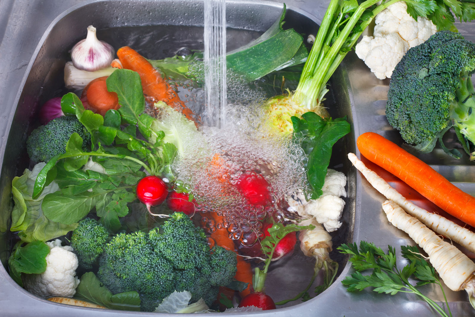 شستشو و ضدعفونی سبزیجات
